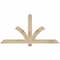 Ekena Millwork Redmond Rough Sawn Timber Gable Bracket, Douglas Fir, 60"W x 30"H x 2"D x 4"F, 12/12 Pitch GBW060X30X0204RED00RDF - alternate 1